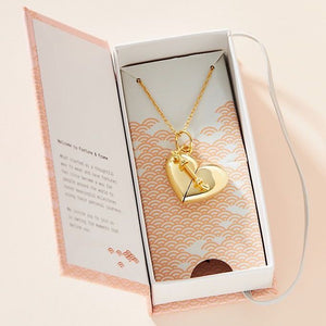 Heart + Arrow Locket - Gold